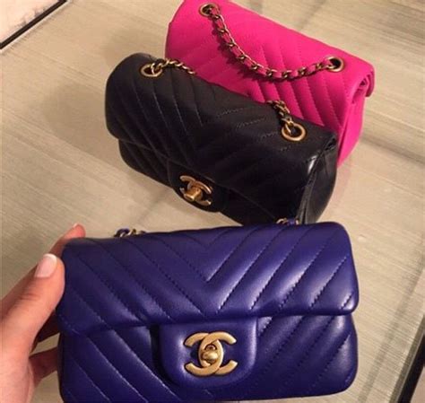 chanel extra mini flap chevron bag